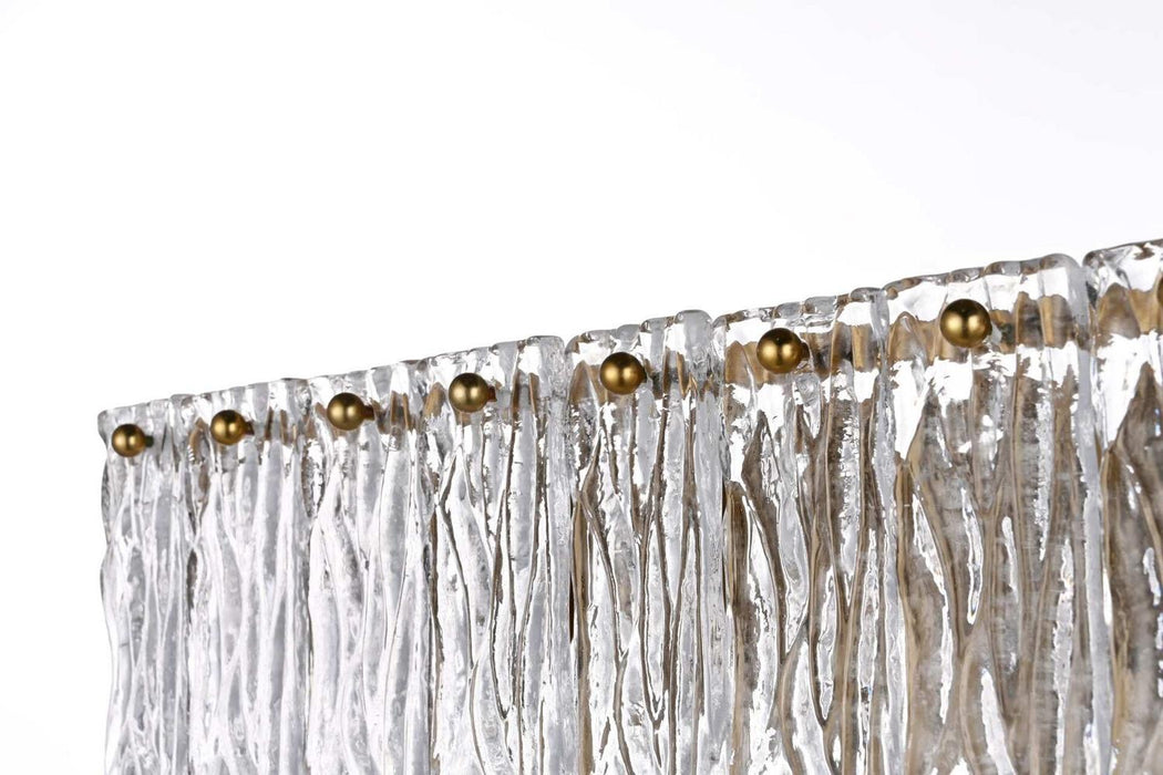 Elegant Lighting - 1015W24SG-03GL - Five Light Wall Sconce - Georgina - Satin Gold