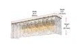 Elegant Lighting - 1015W24SG-03GL - Five Light Wall Sconce - Georgina - Satin Gold