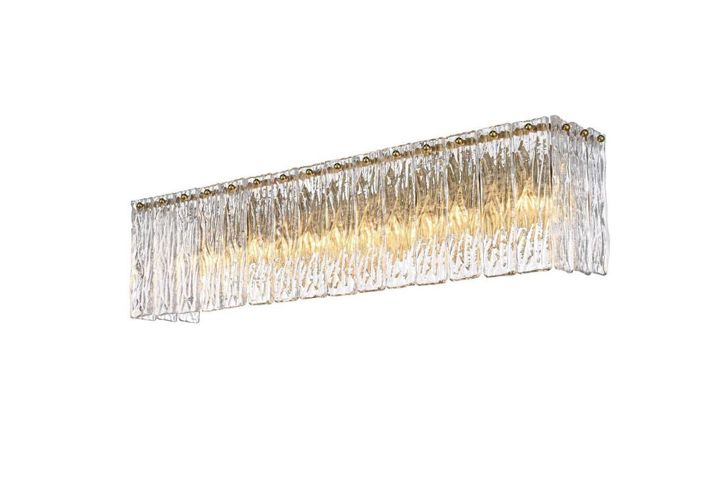 Elegant Lighting - 1015W30SG-03GL - Six Light Wall Sconce - Georgina - Satin Gold