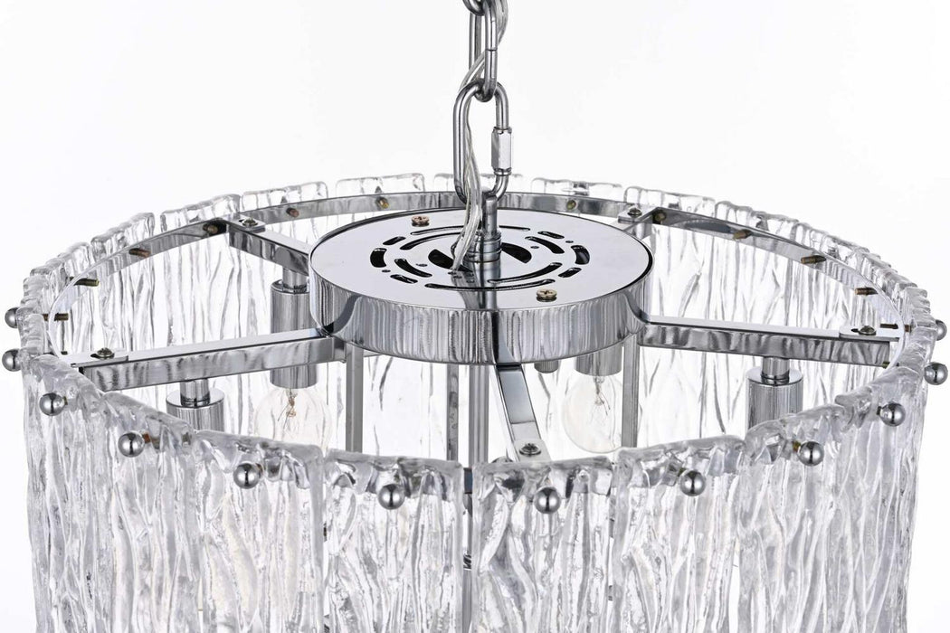 Elegant Lighting - 1015D16C-03GL - Six Light Chandelier - Georgina - Chrome