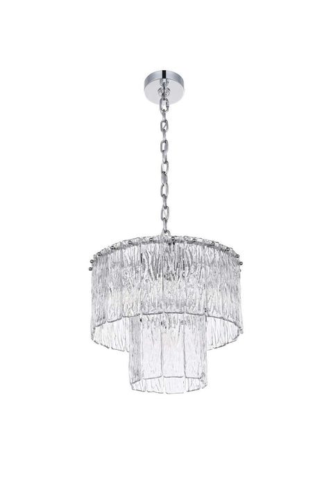 Elegant Lighting - 1015D16C-03GL - Six Light Chandelier - Georgina - Chrome