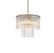 Elegant Lighting - 1015D16SG-03GL - Six Light Chandelier - Georgina - Satin Gold