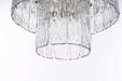 Elegant Lighting - 1015D16SG-03GL - Six Light Chandelier - Georgina - Satin Gold