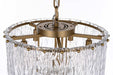 Elegant Lighting - 1015D16SG-03GL - Six Light Chandelier - Georgina - Satin Gold