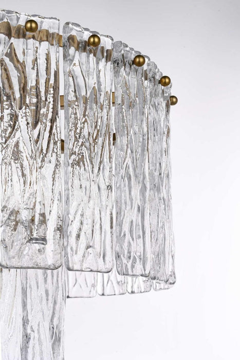 Elegant Lighting - 1015D16SG-03GL - Six Light Chandelier - Georgina - Satin Gold