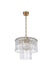 Elegant Lighting - 1015D16SG-03GL - Six Light Chandelier - Georgina - Satin Gold
