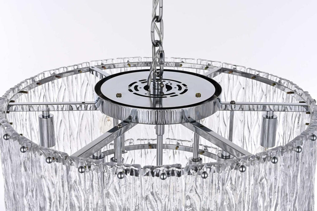 Elegant Lighting - 1015D20C-03GL - Nine Light Chandelier - Georgina - Chrome