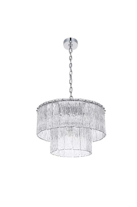 Elegant Lighting - 1015D20C-03GL - Nine Light Chandelier - Georgina - Chrome