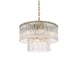 Elegant Lighting - 1015D20SG-03GL - Nine Light Chandelier - Georgina - Satin Gold