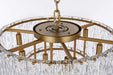 Elegant Lighting - 1015D20SG-03GL - Nine Light Chandelier - Georgina - Satin Gold