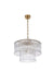 Elegant Lighting - 1015D20SG-03GL - Nine Light Chandelier - Georgina - Satin Gold