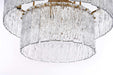 Elegant Lighting - 1015D24SG-03GL - 12 Light Chandelier - Georgina - Satin Gold