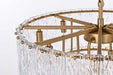 Elegant Lighting - 1015D24SG-03GL - 12 Light Chandelier - Georgina - Satin Gold