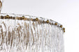 Elegant Lighting - 1015D24SG-03GL - 12 Light Chandelier - Georgina - Satin Gold