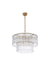 Elegant Lighting - 1015D24SG-03GL - 12 Light Chandelier - Georgina - Satin Gold