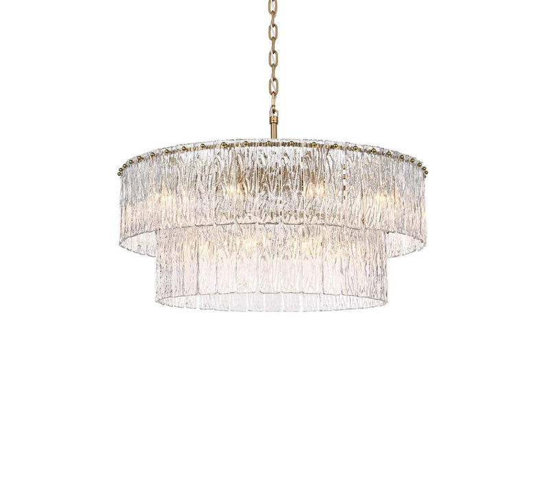 Elegant Lighting - 1015D32L2SG-03GL - 18 Light Chandelier - Georgina - Satin Gold