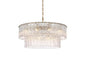 Elegant Lighting - 1015D32L2SG-03GL - 18 Light Chandelier - Georgina - Satin Gold
