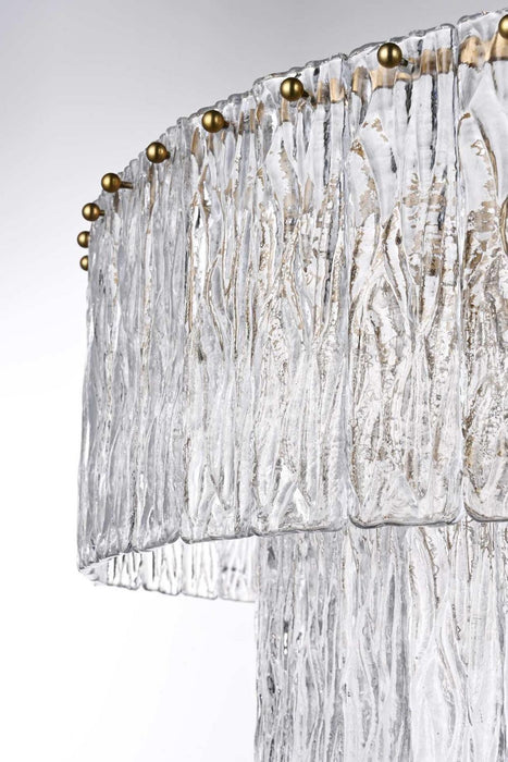 Elegant Lighting - 1015D32L2SG-03GL - 18 Light Chandelier - Georgina - Satin Gold
