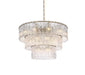 Elegant Lighting - 1015D32L3SG-03GL - 22 Light Chandelier - Georgina - Satin Gold