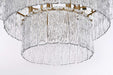 Elegant Lighting - 1015D32L3SG-03GL - 22 Light Chandelier - Georgina - Satin Gold