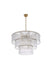 Elegant Lighting - 1015D32L3SG-03GL - 22 Light Chandelier - Georgina - Satin Gold