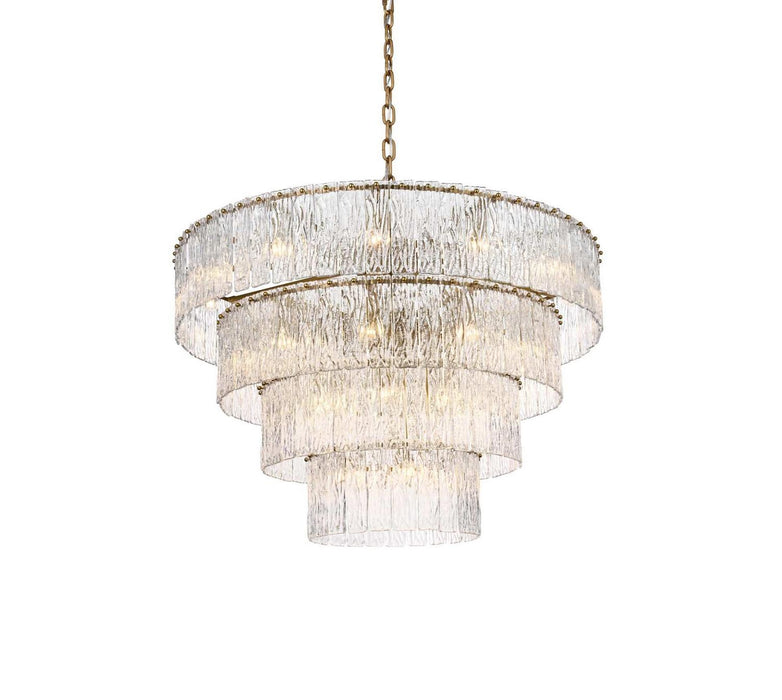 Elegant Lighting - 1015D40SG-03GL - 34 Light Chandelier - Georgina - Satin Gold