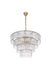 Elegant Lighting - 1015D40SG-03GL - 34 Light Chandelier - Georgina - Satin Gold
