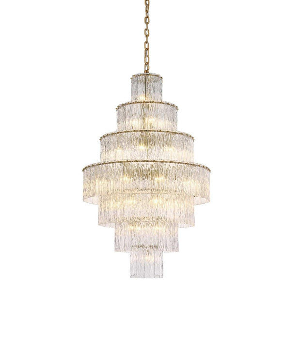 Elegant Lighting - 1015G32SG-03GL - 37 Light Chandelier - Georgina - Satin Gold