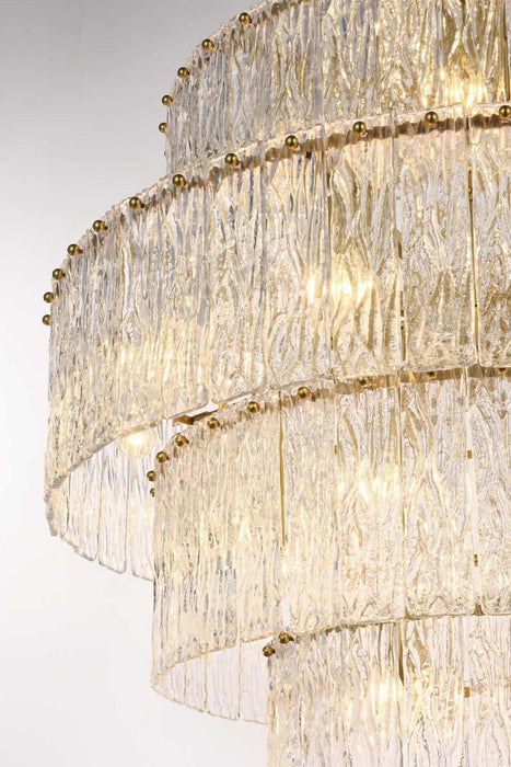 Elegant Lighting - 1015G32SG-03GL - 37 Light Chandelier - Georgina - Satin Gold