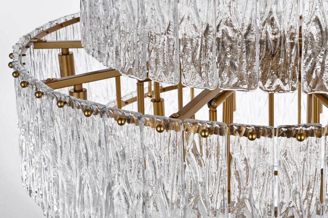 Elegant Lighting - 1015G32SG-03GL - 37 Light Chandelier - Georgina - Satin Gold