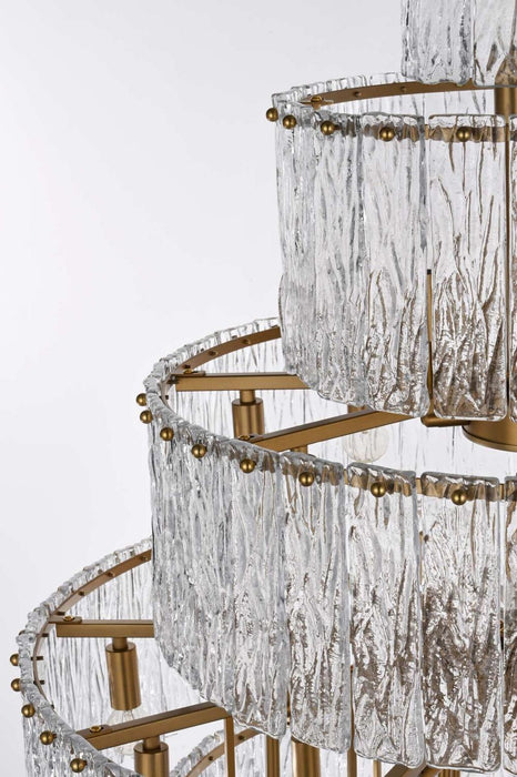 Elegant Lighting - 1015G32SG-03GL - 37 Light Chandelier - Georgina - Satin Gold