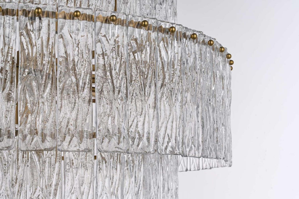 Elegant Lighting - 1015G32SG-03GL - 37 Light Chandelier - Georgina - Satin Gold