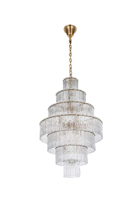 Elegant Lighting - 1015G32SG-03GL - 37 Light Chandelier - Georgina - Satin Gold