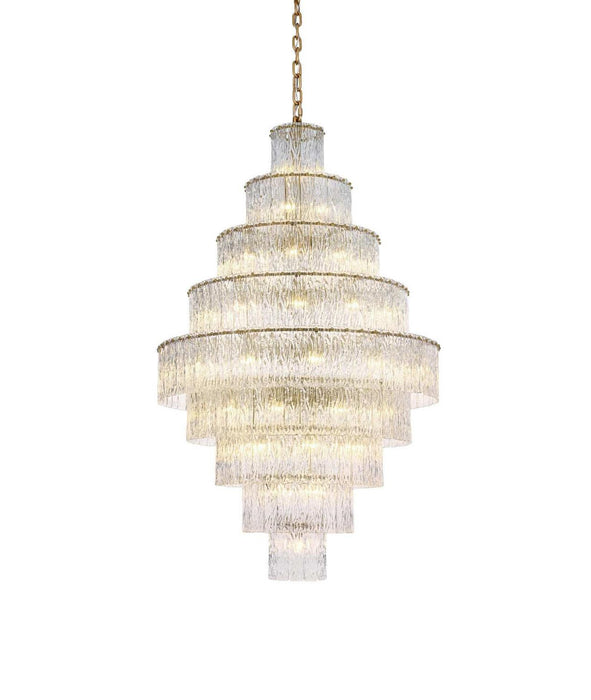 Elegant Lighting - 1015G40SG-03GL - 59 Light Chandelier - Georgina - Satin Gold
