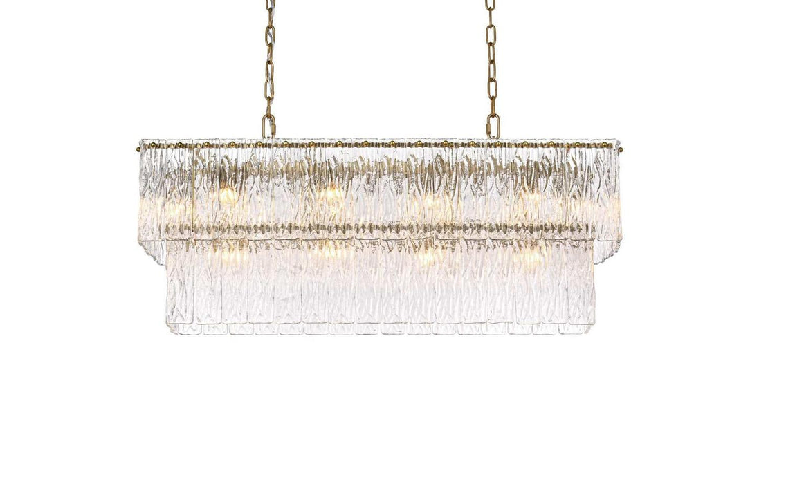 Elegant Lighting - 1015D36SG-03GL - 14 Light Chandelier - Georgina - Satin Gold