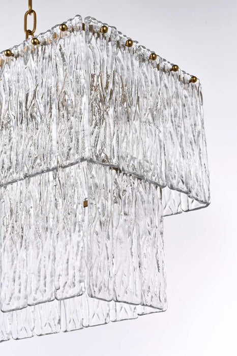 Elegant Lighting - 1015D36SG-03GL - 14 Light Chandelier - Georgina - Satin Gold