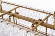 Elegant Lighting - 1015D36SG-03GL - 14 Light Chandelier - Georgina - Satin Gold