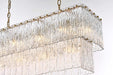 Elegant Lighting - 1015D36SG-03GL - 14 Light Chandelier - Georgina - Satin Gold