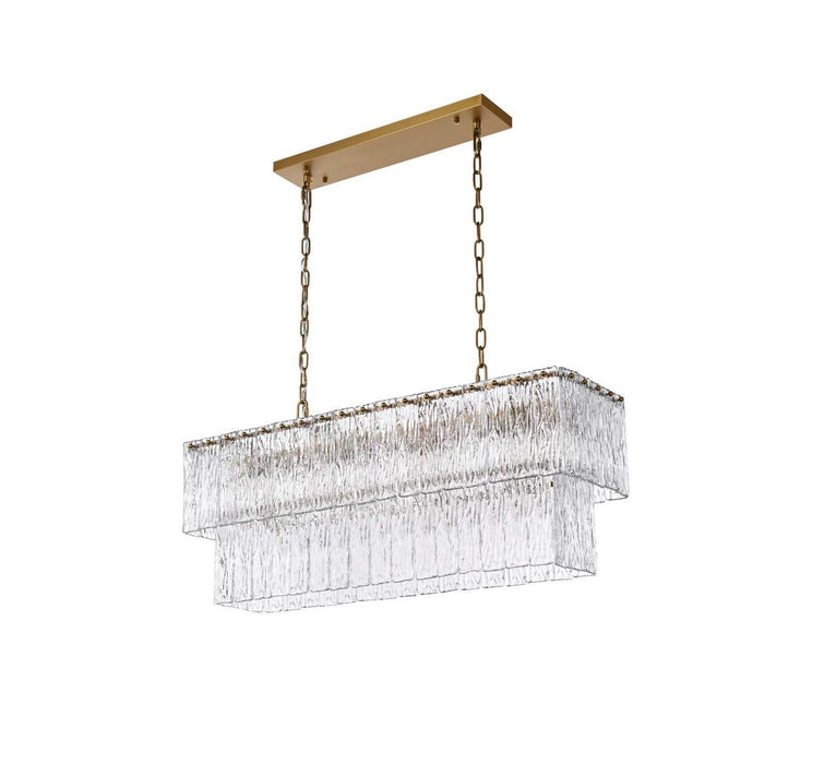 Elegant Lighting - 1015D36SG-03GL - 14 Light Chandelier - Georgina - Satin Gold