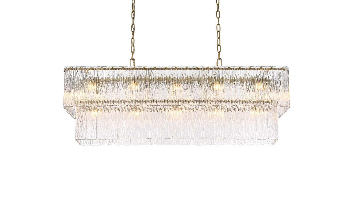 Elegant Lighting - 1015D42SG-03GL - 17 Light Chandelier - Georgina - Satin Gold