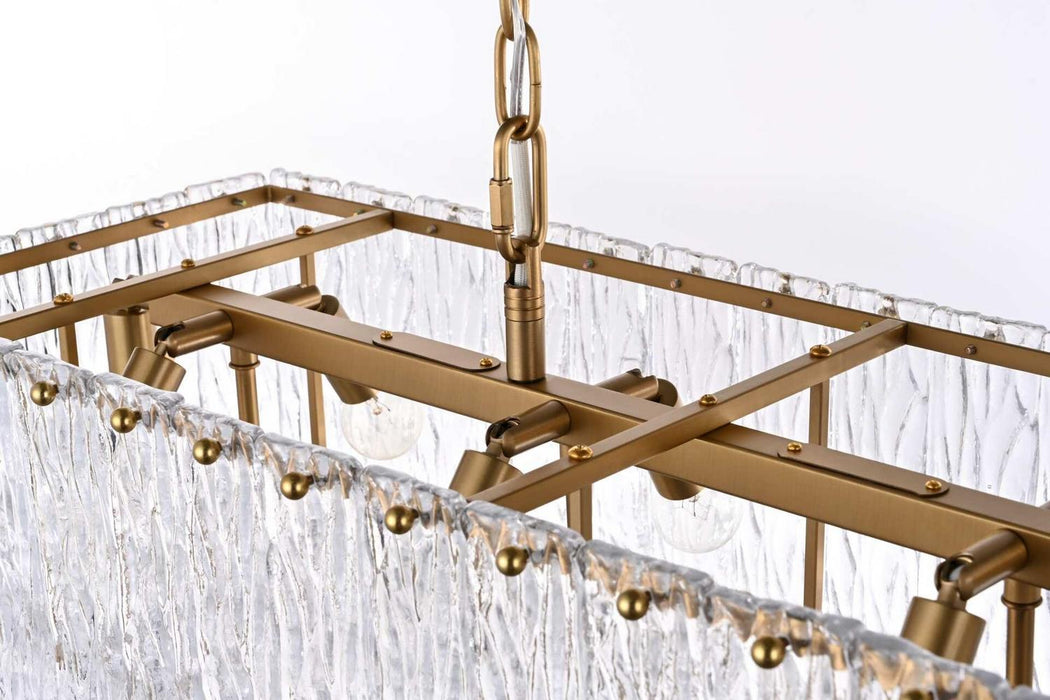 Elegant Lighting - 1015D42SG-03GL - 17 Light Chandelier - Georgina - Satin Gold