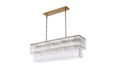 Elegant Lighting - 1015D42SG-03GL - 17 Light Chandelier - Georgina - Satin Gold