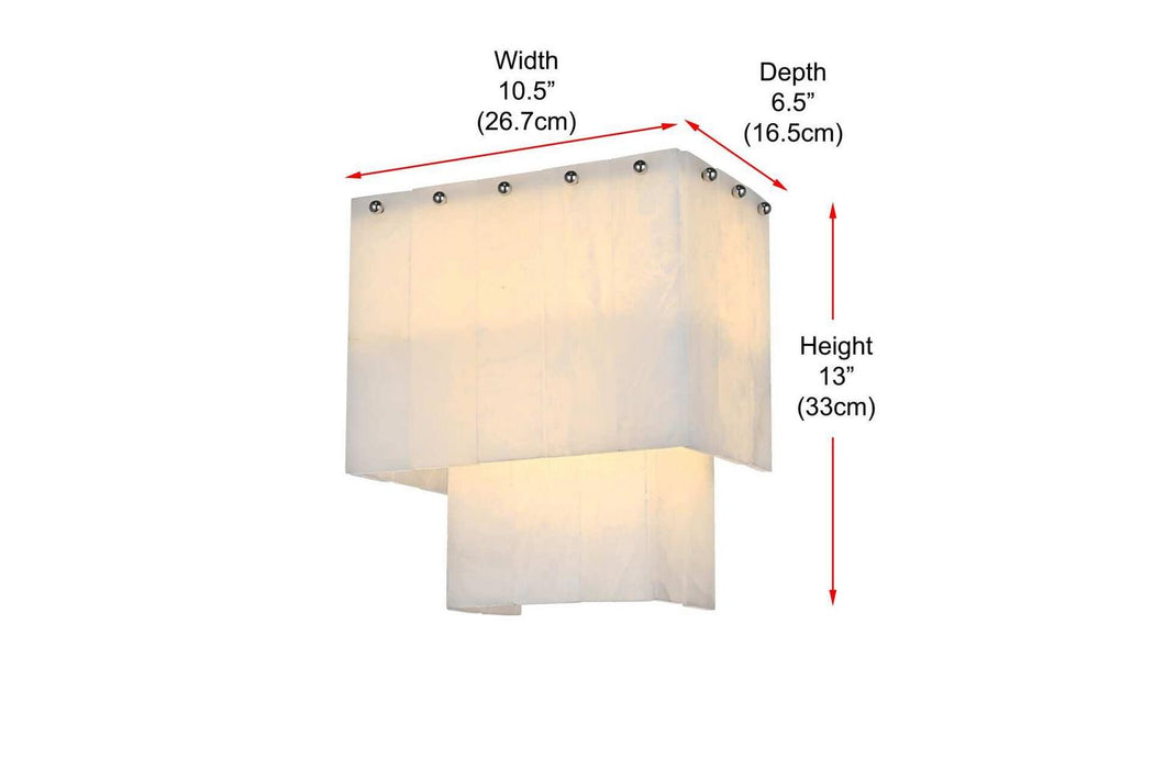 Elegant Lighting - 1015W10C-33ST - Three Light Wall Sconce - Georgina - Chrome