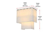 Elegant Lighting - 1015W10C-33ST - Three Light Wall Sconce - Georgina - Chrome
