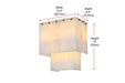 Elegant Lighting - 1015W10SG-33ST - Three Light Wall Sconce - Georgina - Satin Gold