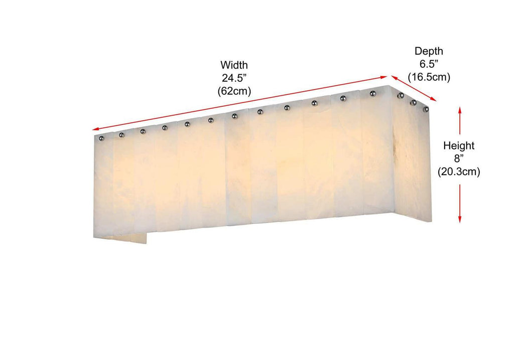Elegant Lighting - 1015W24C-33ST - Five Light Wall Sconce - Georgina - Chrome