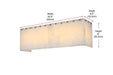 Elegant Lighting - 1015W24C-33ST - Five Light Wall Sconce - Georgina - Chrome