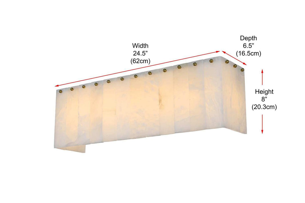 Elegant Lighting - 1015W24SG-33ST - Five Light Wall Sconce - Georgina - Satin Gold