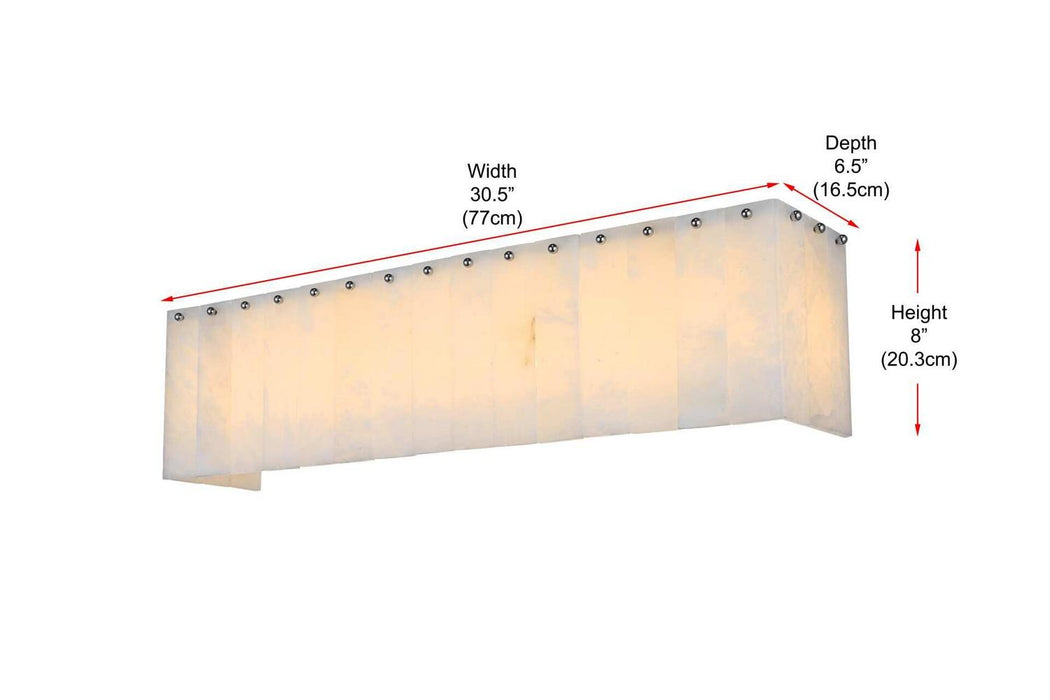 Elegant Lighting - 1015W30C-33ST - Six Light Wall Sconce - Georgina - Chrome
