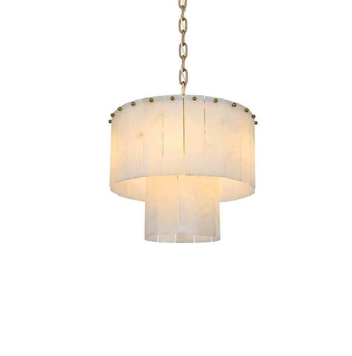 Elegant Lighting - 1015D16SG-33ST - Six Light Chandelier - Georgina - Satin Gold